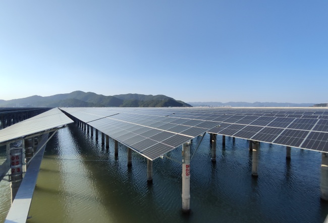 奉化区裘村镇150MW渔光互补光伏项目桩基工程